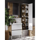 Шкаф пенал подвесной Акватон Сканди 40 дуб рустикальный/белый глянец_2