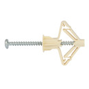 Дюбель для листовых материалов Бабочка ЕвроПартнер 10х50 мм с шурупом 4 шт_2