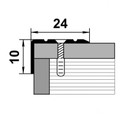 Порожек угол Русский Профиль дуб аляска 24х10 мм