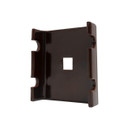 Комплект крепления для 3D заборов скоба 40х35 мм коричневый_2