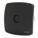 Вентилятор DiCiTi RIO 4C D100 32дБ 100м3/ч с обратным клапаном, съемной лицевой панелью, матовый черный