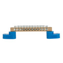 Шина нулевая 12 отверстий, 2 синих угловых изолятора, крепеж по центру 6х9 мм_2