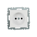 Механизм розетки без заземления Brite белая IP20 IEK