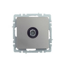Механизм розетки ТВ оконечная Brite сталь IP20 IEK