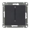 Механизм выключателя двухклавишный AtlasDesign базальт IP20 Systeme Electric_2