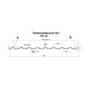 Профнастил МП20 1150x2500мм 0,45мм (RAL 8017) шоколад_2