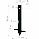 Свая винтовая 57/170х2000 мм БЗВС