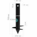 Свая винтовая 89/250х2500 мм БЗВС