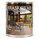 Масло для террас и садовой мебели Kraskovar бесцветное шелковисто-матовое 0,75л