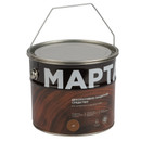 Декоративно-защитное средство для дерева с маслом и воском Марта тик полуглянцевое 2,7л_2