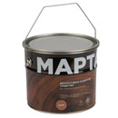 Декоративно-защитное средство для дерева с маслом и воском Марта махагон полуглянцевое 2,7л_2