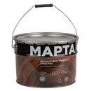 Декоративно-защитное средство для дерева с маслом и воском Марта скандинавский серый полуглянцевое 9л_2