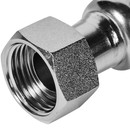 Пресс муфта из нержавеющей стали с накидной гайкой 22х1/2" Rommer_2