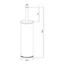 Ерш сантехнический Iddis BRU01CCi47 нержавеющая сталь хром
