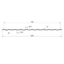 Профнастил С-8 1200х1500 (БЦ-0,45мм) оцинкованный