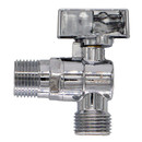Кран шаровый угловой НР 1/2"х1/2" с отражателем СТМ
