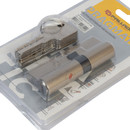 Механизм цилиндровый Palladium 80 ключ-ключ со смещением 35х45 мм матовый никель