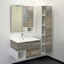 Тумба подвесная Comforty Турин 75М с раковиной 75E дуб бежевый_2