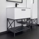 Тумба напольная Comforty Бредфорд 75 с раковиной 75E белый глянец/графит_2