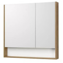 Зеркало шкаф Акватон Сканди 90 дуб рустикальный/белый глянцевый_2