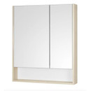 Зеркало шкаф Акватон Сканди 70 белый/дуб верона_2