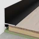 Микроплинтус Русский профиль L-образный 2400х16х20 мм черный матовый_2