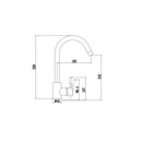 Смеситель для кухни Fmark FS8232Q графит_2