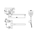 Смеситель для ванны Fmark FS8224H черный