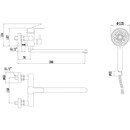 Смеситель для ванны Fmark FS8225Q графит