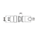 Держатель лейки для душевой стойки черный S-HT01H Savol