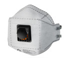 Респиратор с клапаном и угольным слоем трехпанельный Jeta Safety FFP2