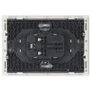 Розетка двухместная без заземления со шторками Forte&Piano белая IP20 IEK_2