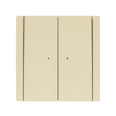 Выключатель двухклавишный с подсветкой Forte&Piano ваниль IP20 IEK_2