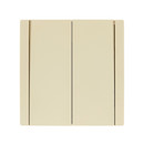 Переключатель проходной двухклавишный Forte&Piano ваниль IP20 IEK_2