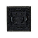 Розетка одноместная без заземления Forte&Piano сталь IP20 IEK_2