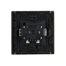 Розетка одноместная с заземлением Forte&Piano сталь IP20 IEK_2