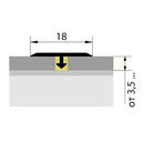 Порожек Т-образный 18х900 мм ножка 35 мм алюминий Русский профиль_2