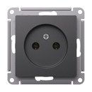 Механизм розетки без заземления AtlasDesign базальт IP20 Systeme Electric