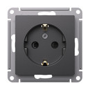 Механизм розетки с заземлением со шторками AtlasDesign базальт IP20 Systeme Electric_2