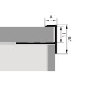 Закладка торцевая для плитки 11 мм 2,7 м алюминий Русский Профиль