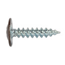 Саморез с прессшайбой шило 4,2х19мм усиленный, коричневый шоколад (RAL 8017) 500шт Daxmer_2