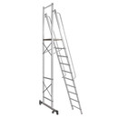 Стремянка-помост алюминиевая 10 ступеней 2,75м Новая высота