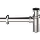 Сифон для умывальника круглый 1 1/4" хром метал с трубкой 32 Aquant