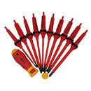 Отвертка диэлектрическая с набором насадок 12 шт Felo