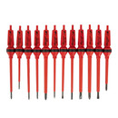 Отвертка диэлектрическая с набором насадок 12 шт Felo_2