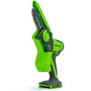 Цепная мини пила аккумуляторная Greenworks G24MCS10 24В шина 10 см