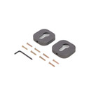 Накладка декоративная квадратная под цилиндровый механизм графит Palladium 