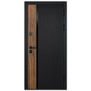 Дверь входная металлическая Ferroni Кантри сатин графит\эмалит белый 960мм правая_2