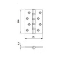 Петля универсальная матовый никель Palladium