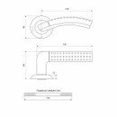 Ручка дверная 26 SN\CP матовый никель СТАНДАРТ_2